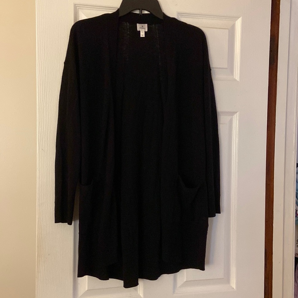 Black cardigan